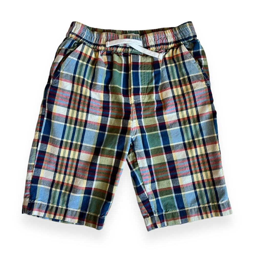 Peek Plaid Pull-On Shorts 6/7